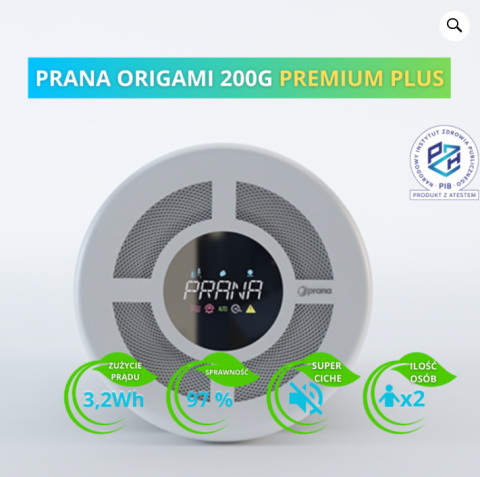 REKUPERATOR PRANA ORIGAMI 200G PREMIUM PLUS- na wymiar grubości Twojej ściany